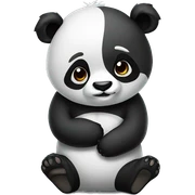 Panda with panda sticker