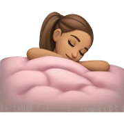 ariana grande sleeping sticker