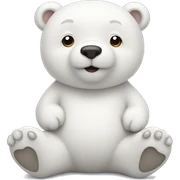 cute white bear sticker