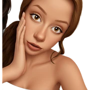 realistic portrait of girl sticker