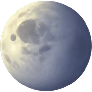 Moon with stars  sticker