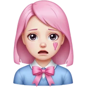 😭+🎀 sticker