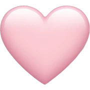 light pink heart sticker