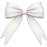 white bow sticker