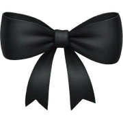 black bow sticker