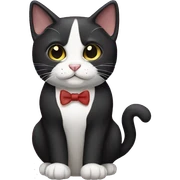 Tuxedo cat sticker