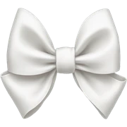 White bow sticker