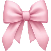 light pink bow on light pink bow sticker