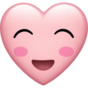 Baby pink Heart  sticker