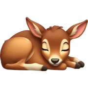 Bambi sleeping sticker