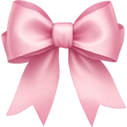 light pink ribbon bow sticker