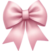 light pink festive bow sticker