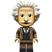Albert Einstein lego full body sticker
