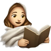 White Girl relaxed reading a book under a blanket with coffee in her hands sticker