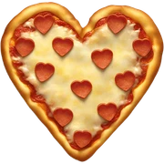 pizza heart sticker