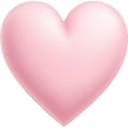 Pastel heart pink sticker