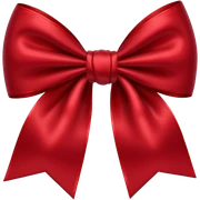 dark red bow sticker
