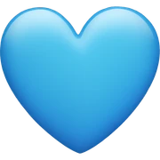 blue heart sticker