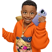 smiling selfie with jewelry sticker