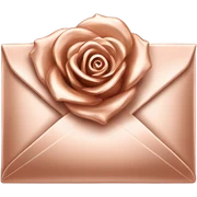 Rose gold envalope  sticker