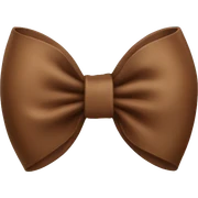 Brown bow  sticker