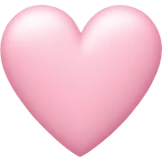 pastel pink heart sticker
