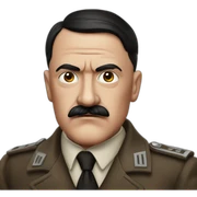 Hitler rouge sticker