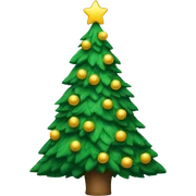 Christmas tree sticker