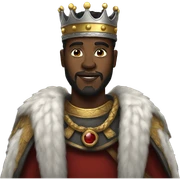 Black king sticker