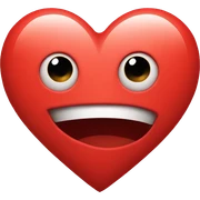 Red heart sticker