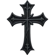 gothic cross  sticker