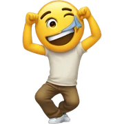 Emoji doing a dab sticker