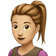 woman-with-brown-ponytail-hair sticker
