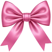 Pink bow sticker