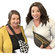 sisters sharing a joyful moment sticker