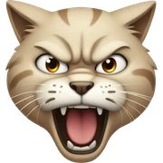 Angry cat sticker