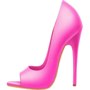 pink strip heel sticker