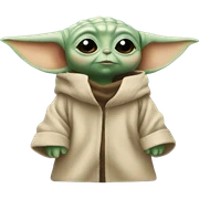Baby baby yoda sticker