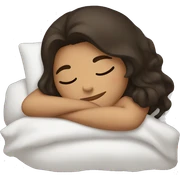 brunette girl sleeping sticker