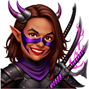 Demon-Horned Warrior sticker