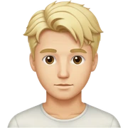 blonde male hairstyles sticker