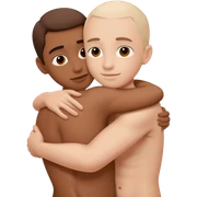 This emoji:🫂, but fully naked sticker