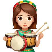 Festive Drummer sticker