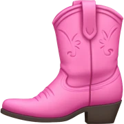 Pink cowgirl boots sticker