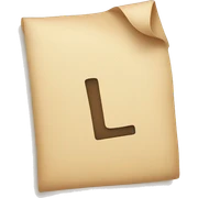 Letter I sticker