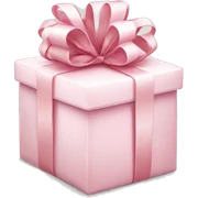 Light pink Christmas gifts under a white Christmas tree  sticker