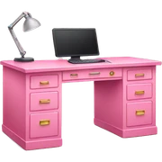 Pink desk sticker