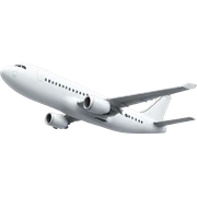 white plane sticker