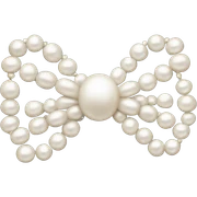 Bow made out of pearls sticker