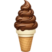 ice cream with poop sticker